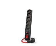 Listwa zasilająca HSK DATA Acar F5 Power 16A - 5 gniazd, 3m, czarna